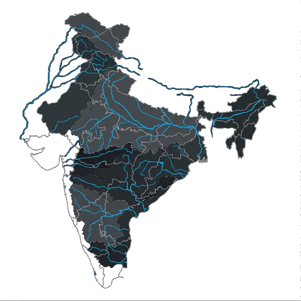 Rivers and Basins Map